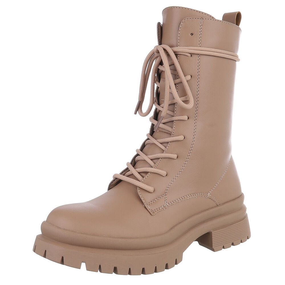 Ital-Design Damen Schnürschuhe Freizeit Stiefelette (90482755) Blockabsatz günstig online kaufen