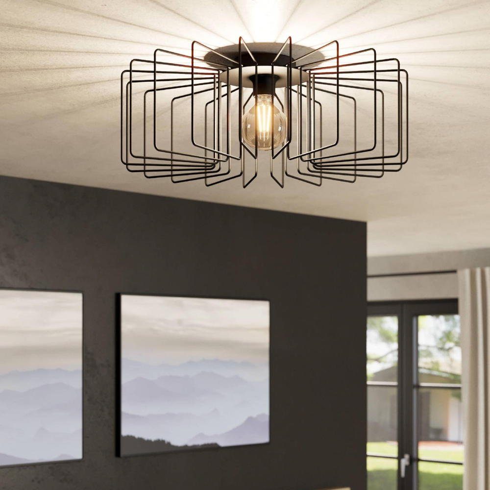 click-licht Deckenleuchte Deckenleuchte Tremedal in Schwarz E27, keine Angabe, Leuchtmittel enthalten: Nein, warmweiss, Deckenlampe, Deckenbeleuchtung, Deckenlicht