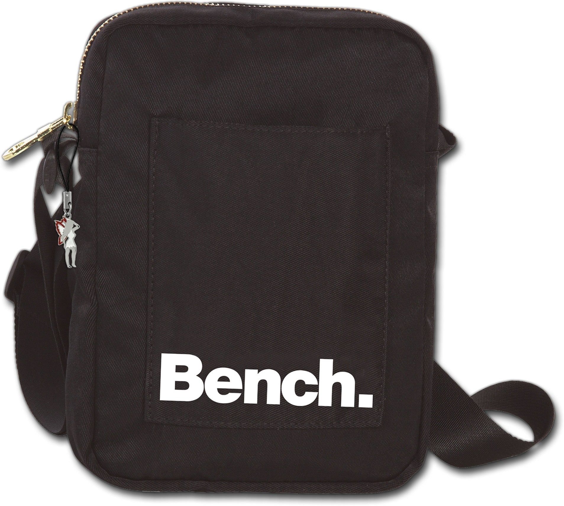 Bench. Umhängetasche Bench sportliche MiniBag Umhängetasche, Damen, Jugend  Tasche aus Nylon, Größe ca. 14cm in schwarz