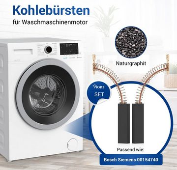VIOKS Bürste Motorkohlen Ersatz für Bosch 00154740, (2-tlg), Kohlebürsten 4,8mmAMP für Motor Waschmaschine Waschtrockner