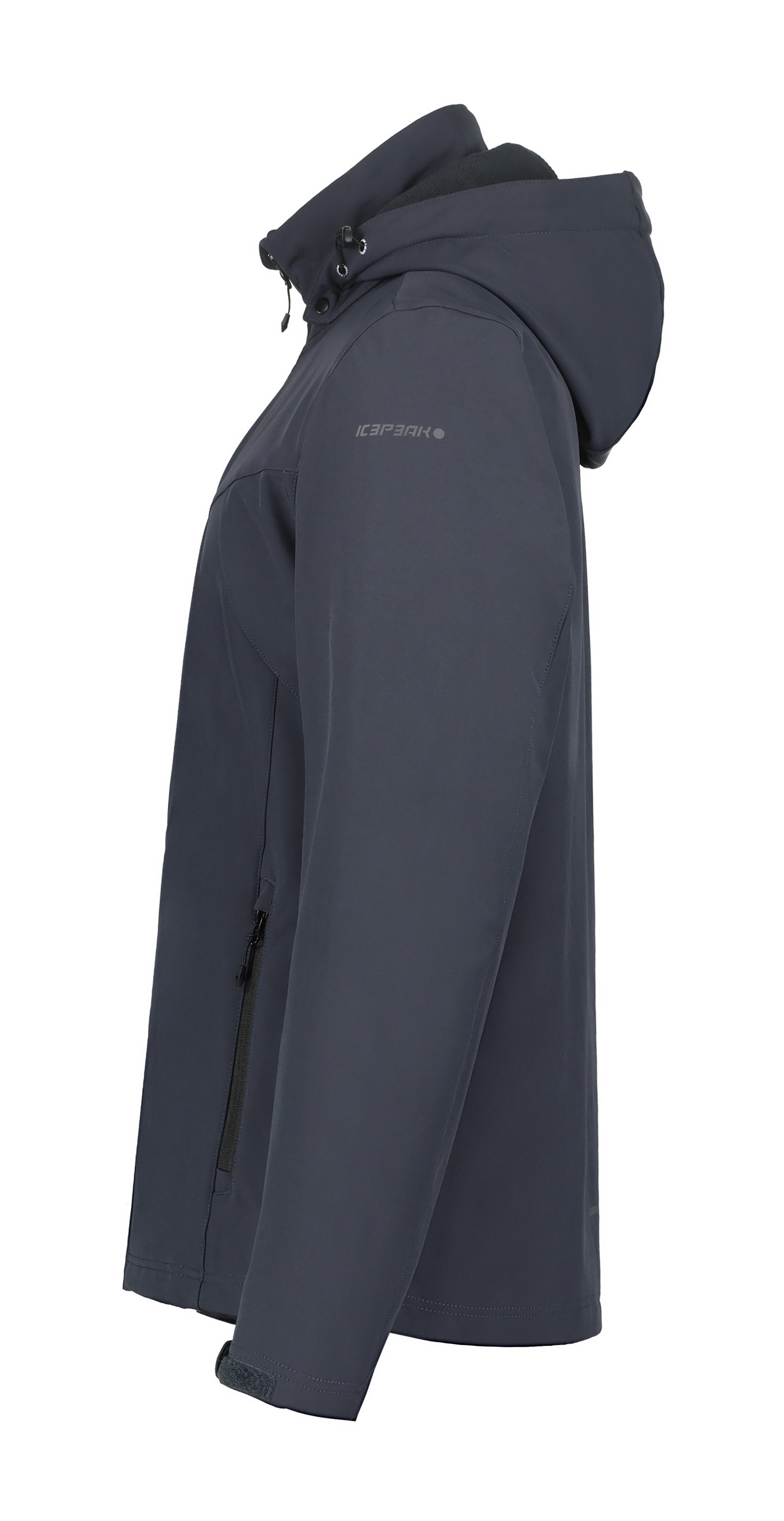 Icepeak Softshelljacke ICEPEAK BRIMFIELD mit abnehmbarer Kapuze, winddicht, wasserabweisend, atmungsaktiv
