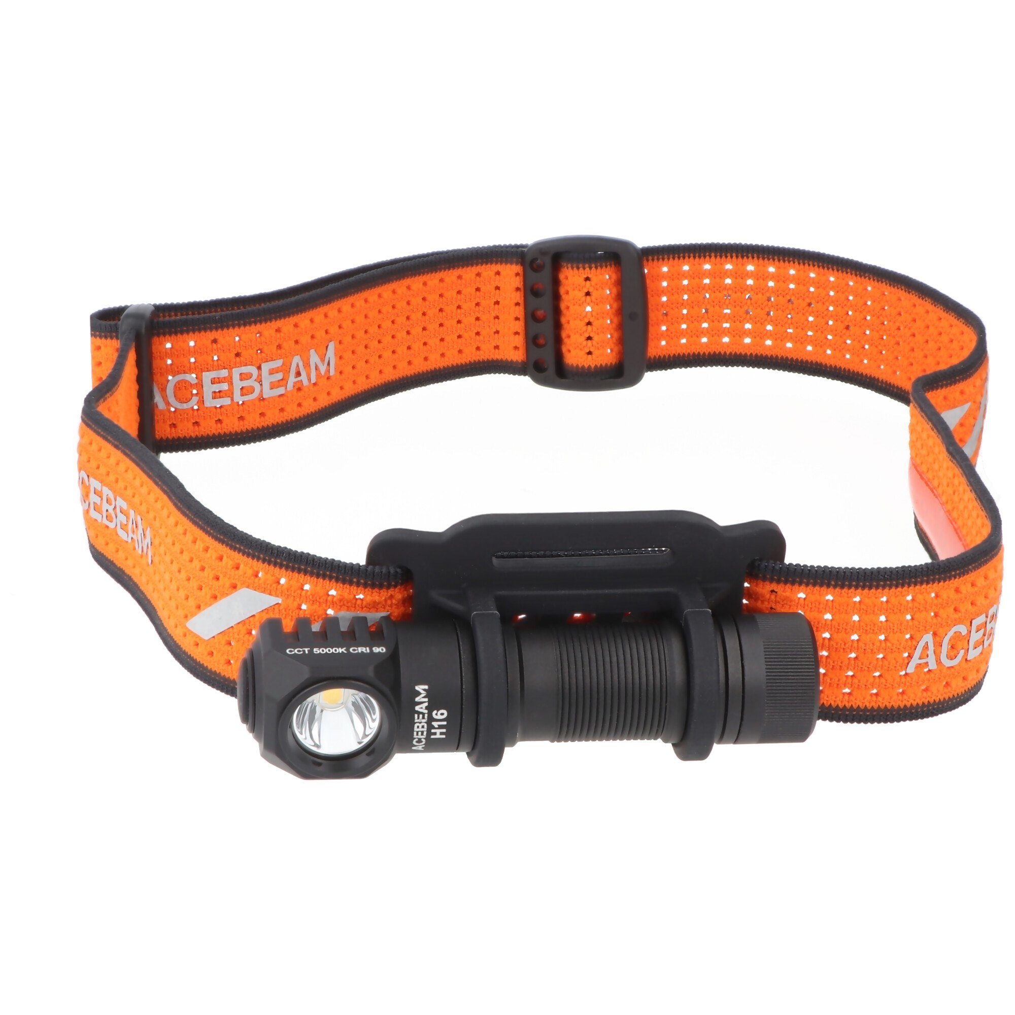 LED Taschenlampe AceBeam H16 LED Stirnlampe mit max. 650 Lumen, 5.000K neutralweiß mit