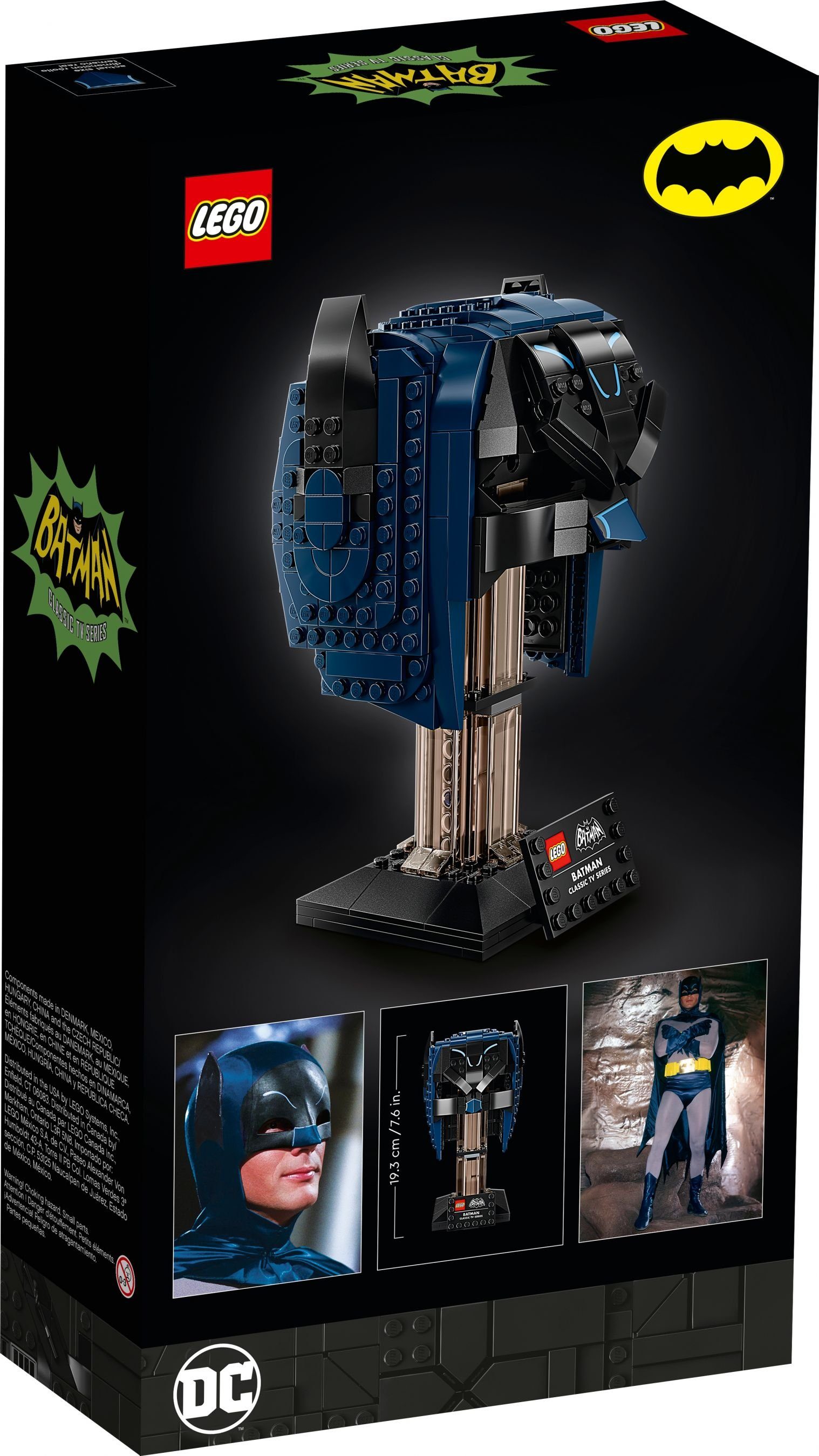 LEGO® LEGO® Marvel Super Heroes 76238 Batman™ Maske aus dem TV-Klassiker Konstruktionsspielsteine, (372 St)
