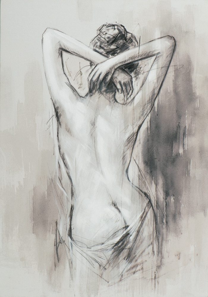 ArtUniverse Gemälde Leinwandbild Akt einer schönen Frau 70 x 100 cm, Menschenmotiv