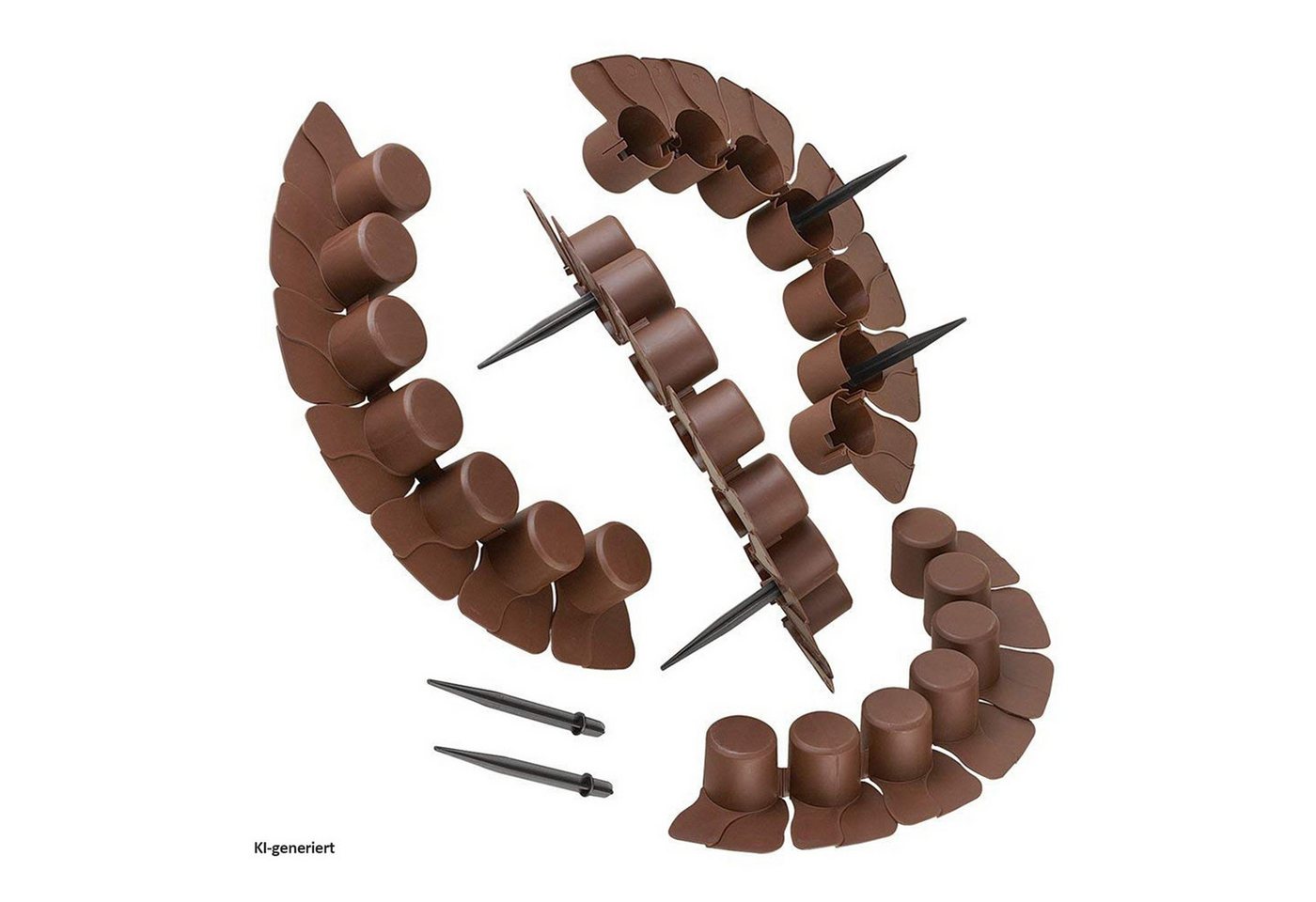 HTI-Living Rasenkante Rasenkante Palisade 4-teilig Nessa, Set, 4 Module, Beeteinfassung