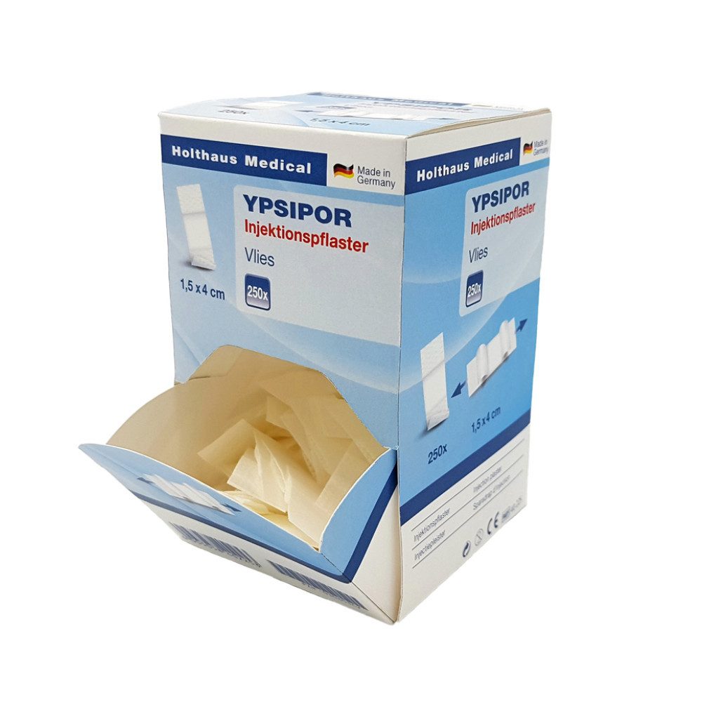 Wundpflaster Holthaus Ypsipor Injektionspflaster - 1,5 x 4 cm - 250 Stück, Packung