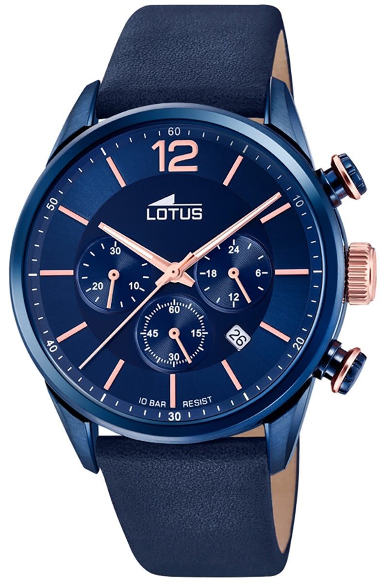Quarzuhr LOTUS Herren Uhr Sport 18681/2 Leder