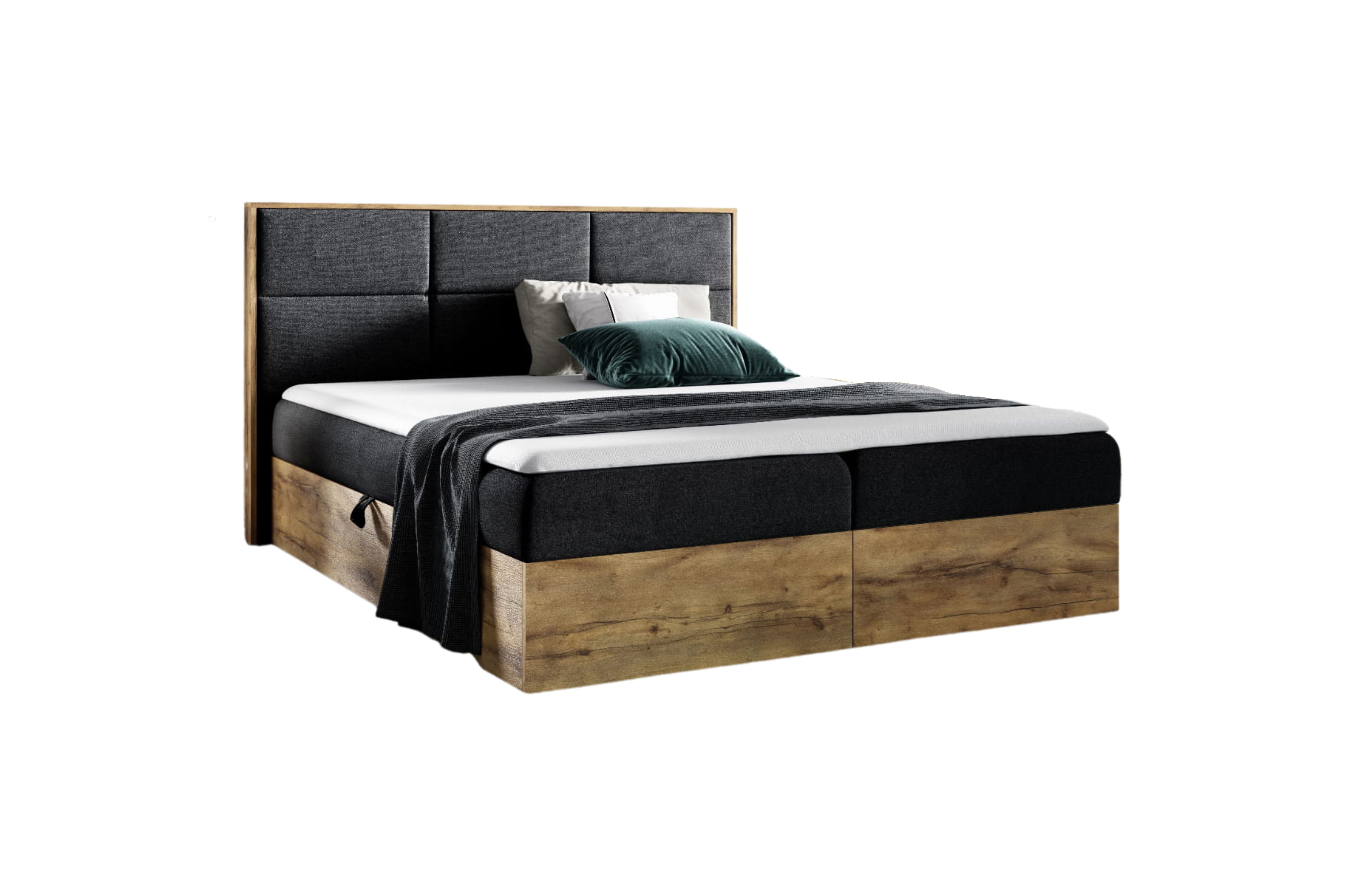 yourhouse24 Boxspringbett Wood II mit 2 günstig online kaufen