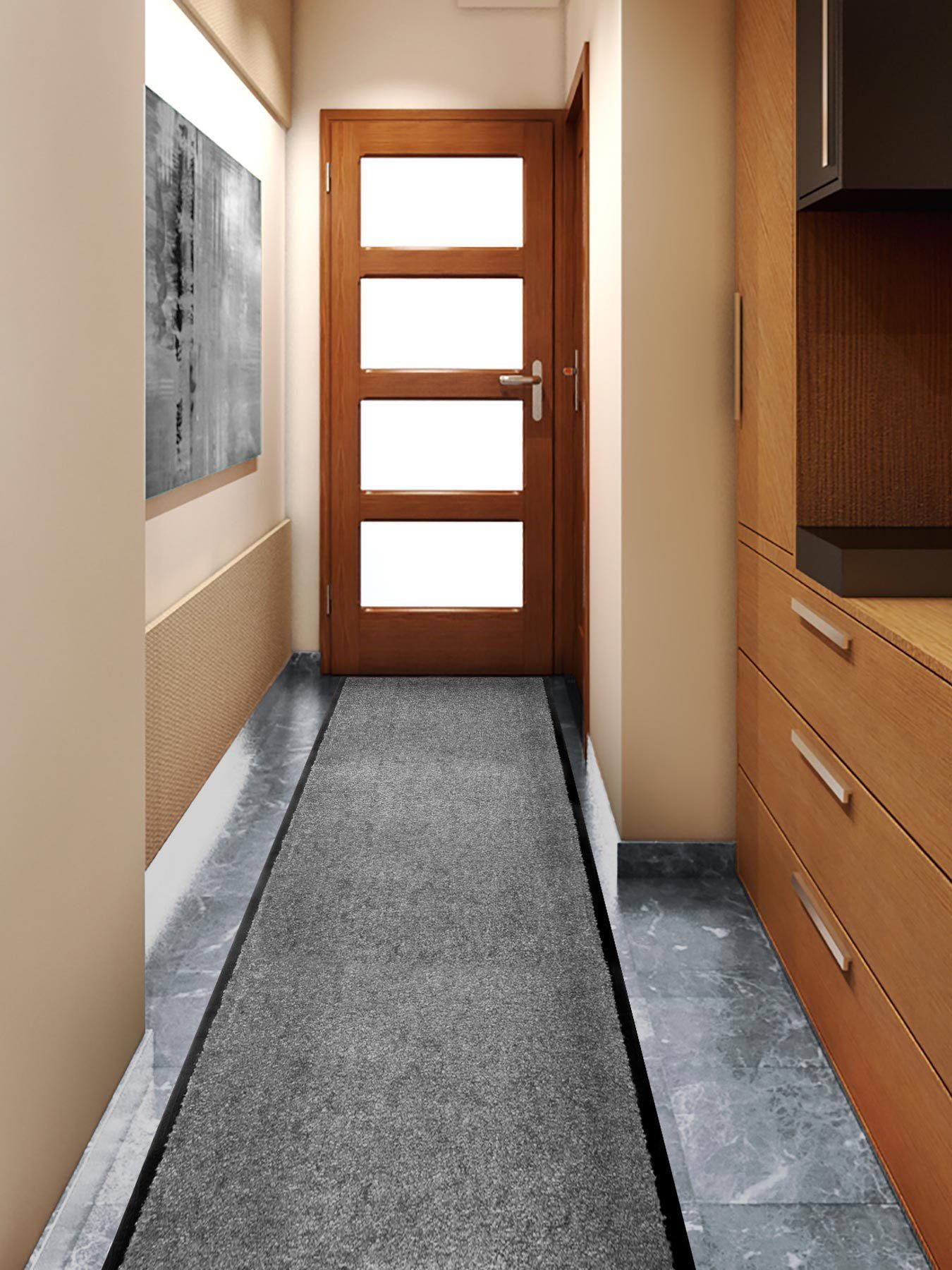 Primaflor-Ideen in Textil Läufer Schmutzfangläufer CLEAN, Made in Belgium, rechteckig, Höhe: 9 mm, Schmutzfangmatte, Uni Farben, strapazierfähig, rutschhemmend, – Bild 5 von 5