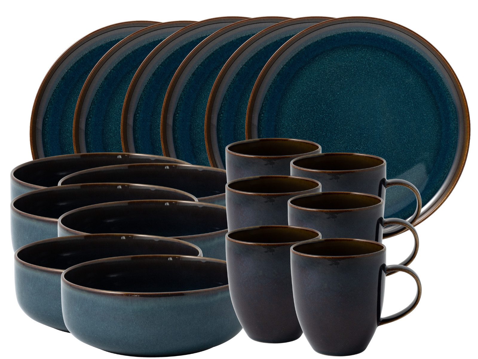 like. by Villeroy & Boch Frühstücks-Set Crafted denim Frühstücksset 18tlg