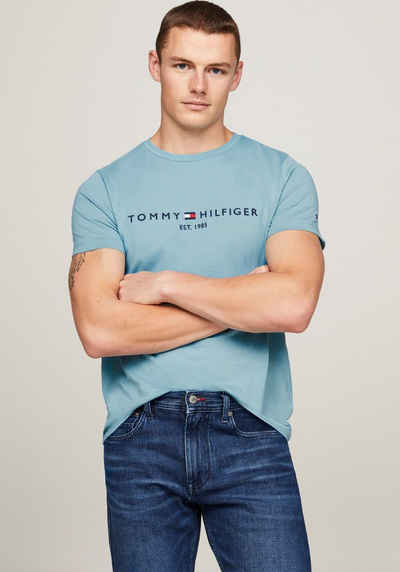 Tommy Hilfiger T-Shirt TOMMY LOGO TEE aus reiner, nachhaltiger Baumwolle