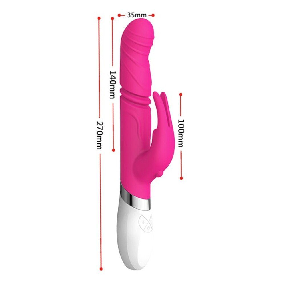 (Packung, Klitoris 2-tlg), Stoß-Vibrator Dibe Vibratoren Rabbit wasserdicht Rotierender G-Punkt, Und