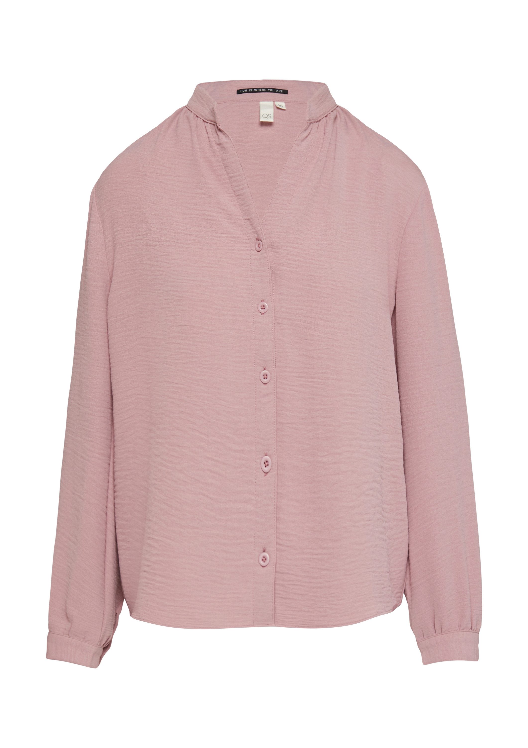 QS Langarmbluse Bluse Durchgeknöpfte Bluse aus günstig online kaufen