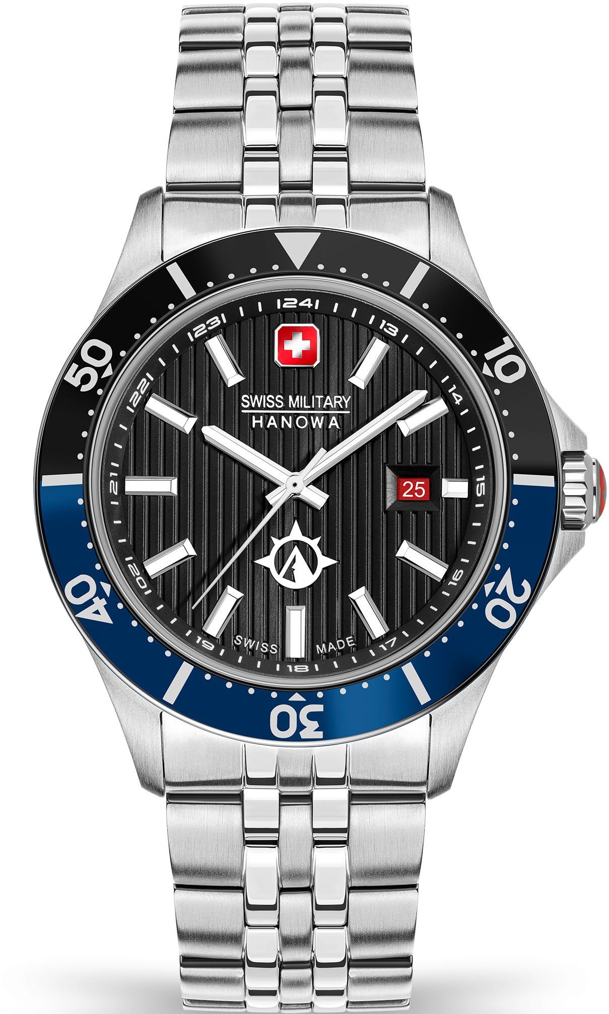 Swiss Military Hanowa Schweizer Uhr Schwarz SMWGH2100603 FLAGSHIP X