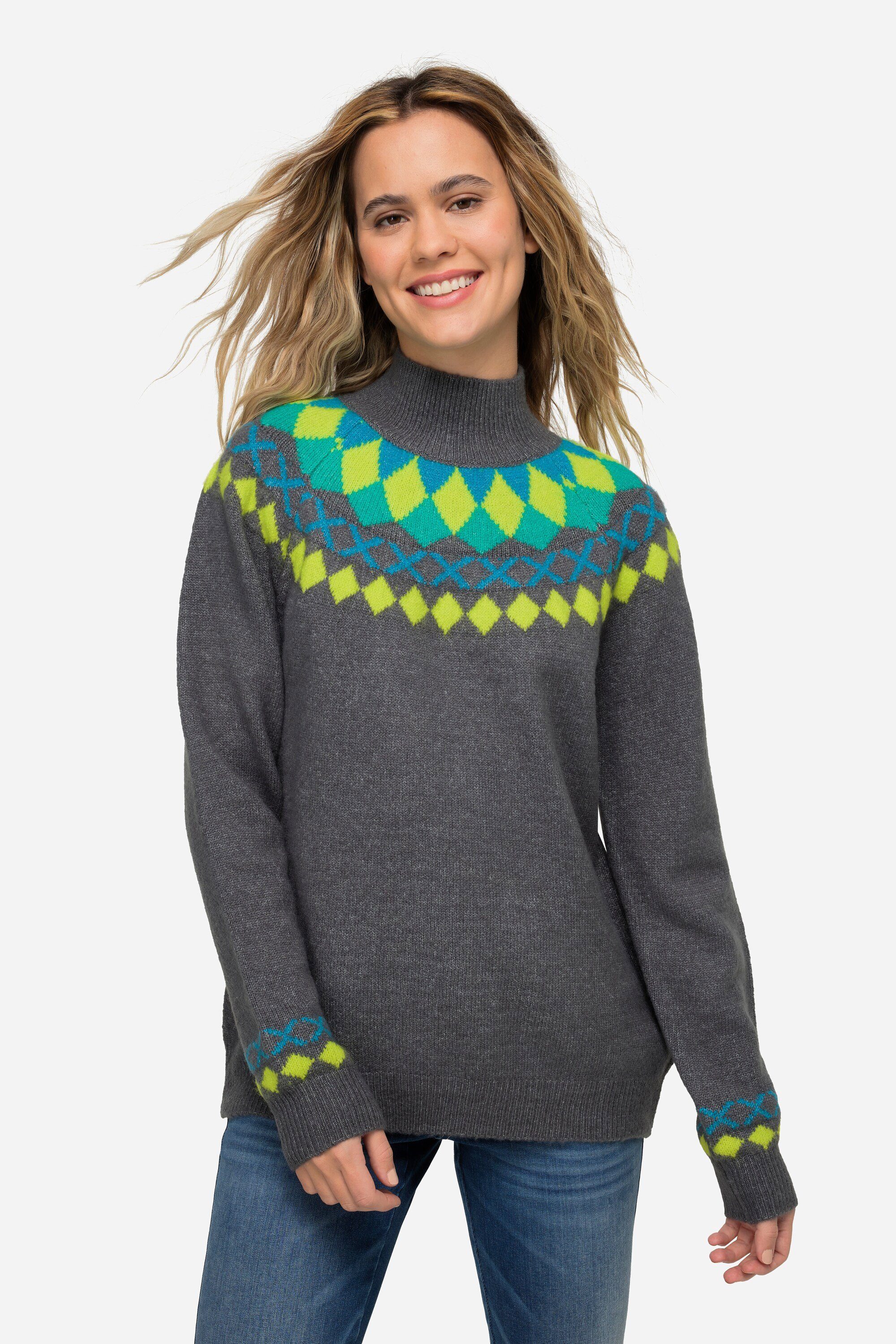 Wollpullover Bio Norweger Pullover Laurasøn Strickpullover