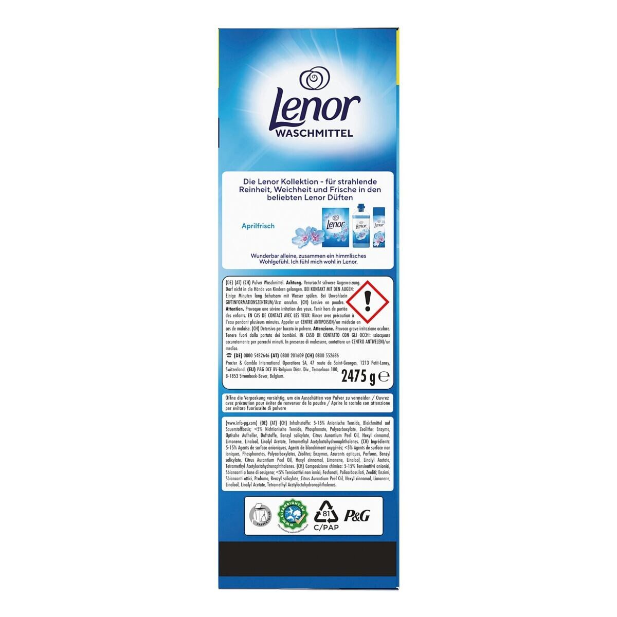 LENOR Aprilfrisch Vollwaschmittel (45 WL, 2,47 kg)