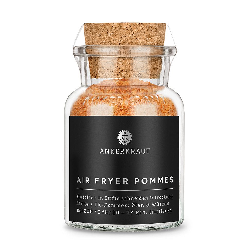 Ankerkraut Gewürz Air Fryer Pommes, 145g im Korkenglas, Ankerkraut Gewürzsalz