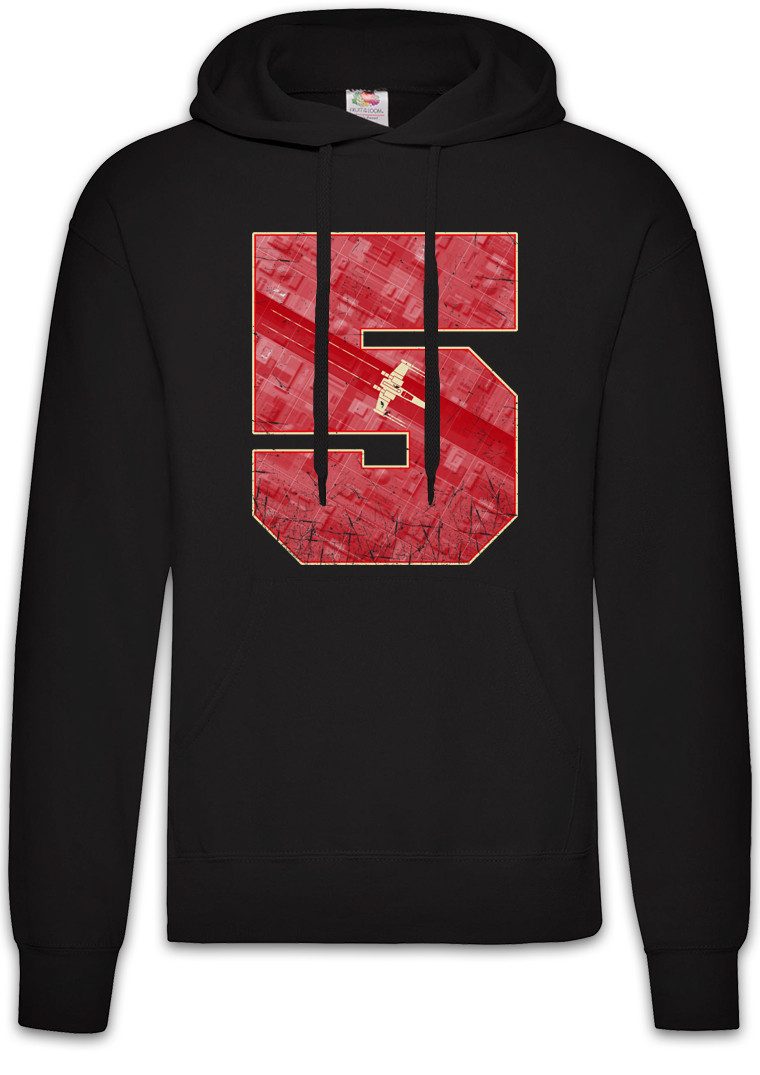 Hoodie Red Five 5 I Herren Hoodie Force Luke Star Alliance Sci-Fi Pilot Wars