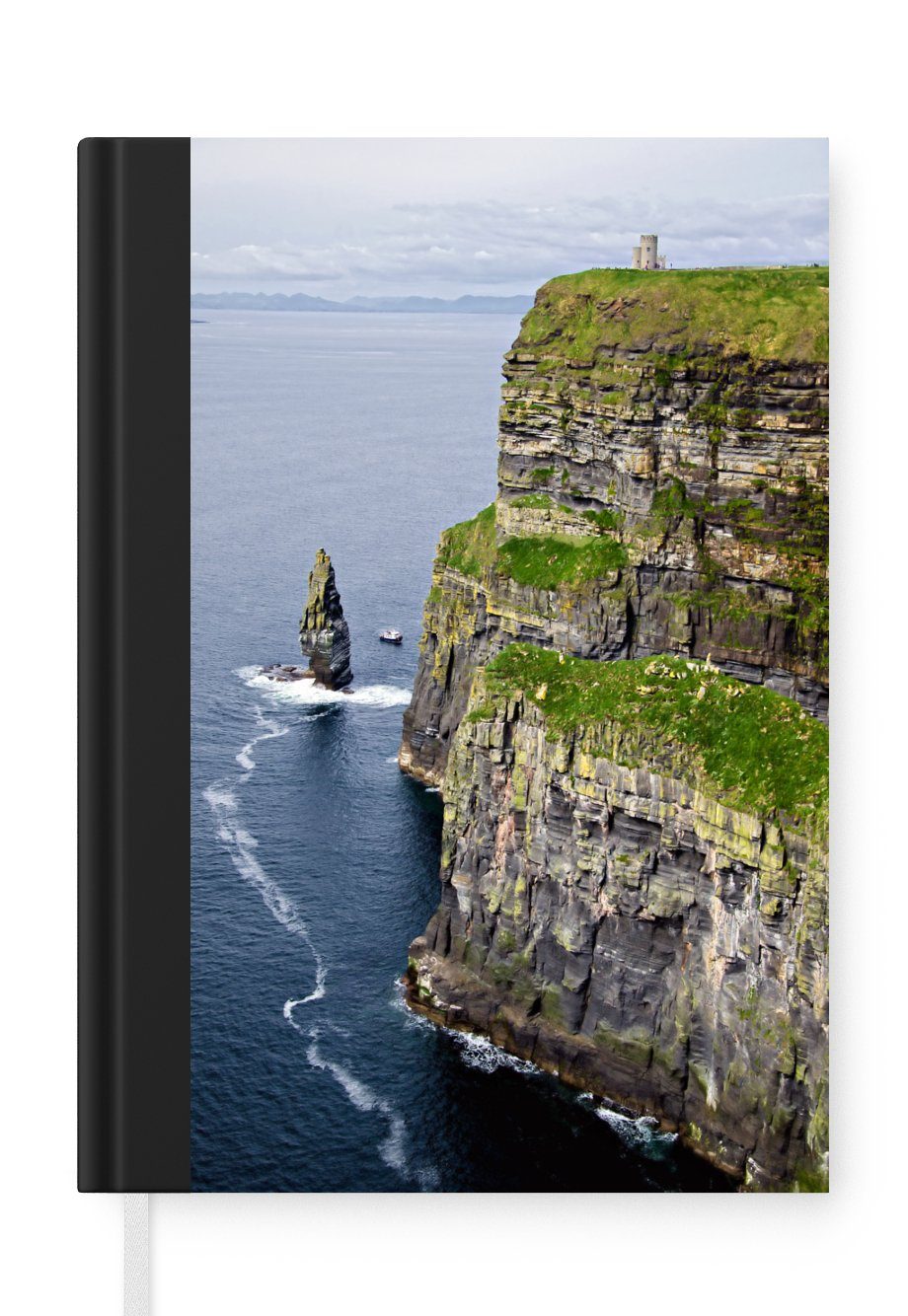 MuchoWow Notizbuch Steile Klippen von Moher in Irland, Journal, Merkzettel, Tagebuch, Notizheft, A5, 98 Seiten, Haushaltsbuch
