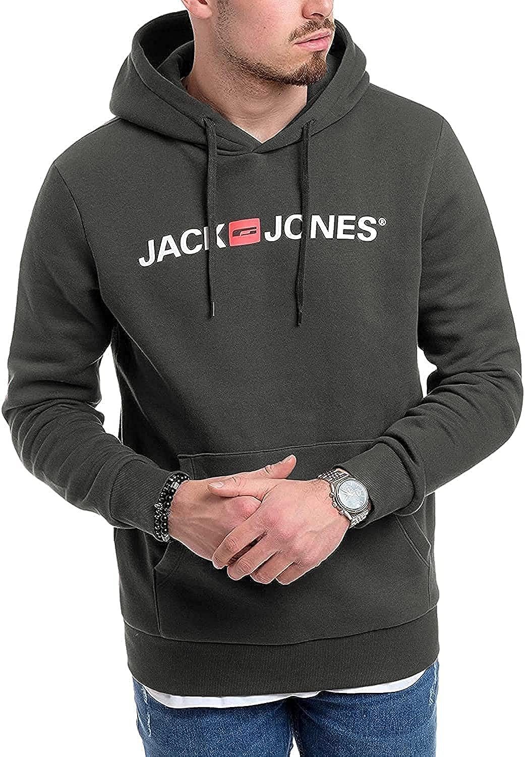 Jack & Jones Kapuzensweatshirt (Spar Printdruck mit Doppelpack Mix Pack) Set, 2er Doppelpack Hoodie 2