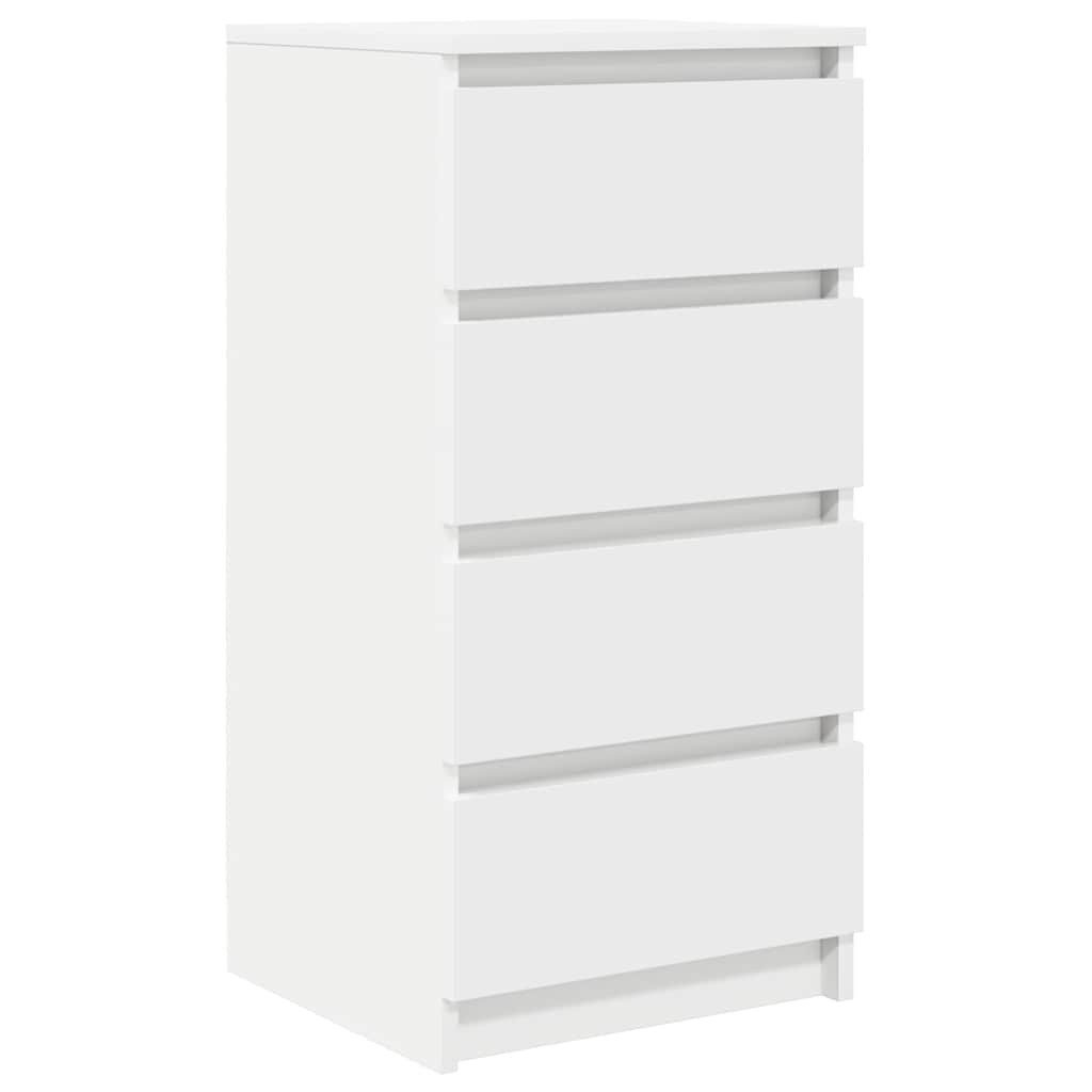 vidaXL Kommode NA Kommode Schubladenschrank Sideboard Weiß 37,5x35x76 cm Holzwerkstof