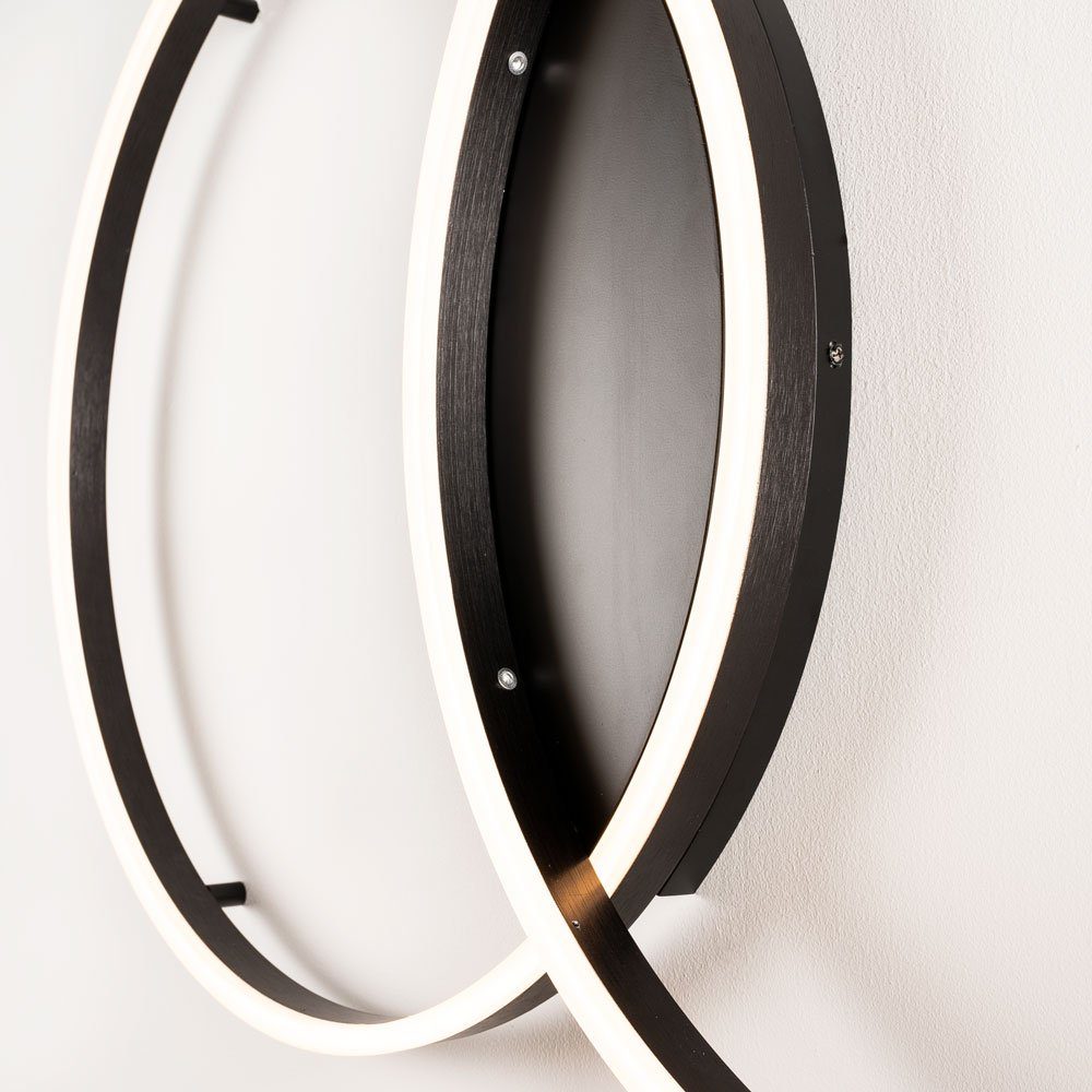 Phasenanschnitt/-abschnitt (Dimmschalter), 2-flammig Warmweiß Deckenleuchte Deckenleuchte LED Weiß, mit Ring Dimmbar s.luce