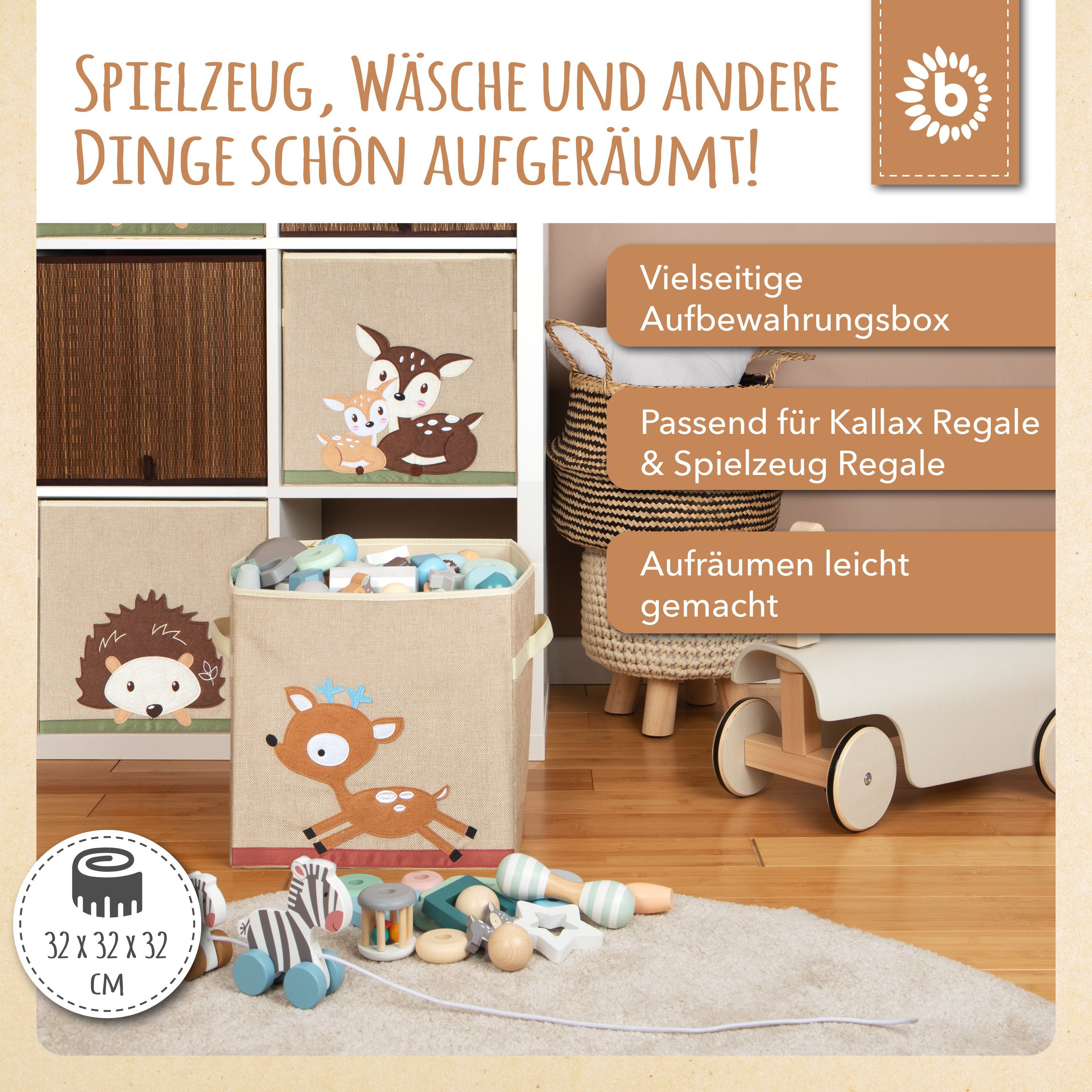 BIECO Spielzeugtruhe Bieco Kinder Aufbewahrungsbox Reh günstig online kaufen