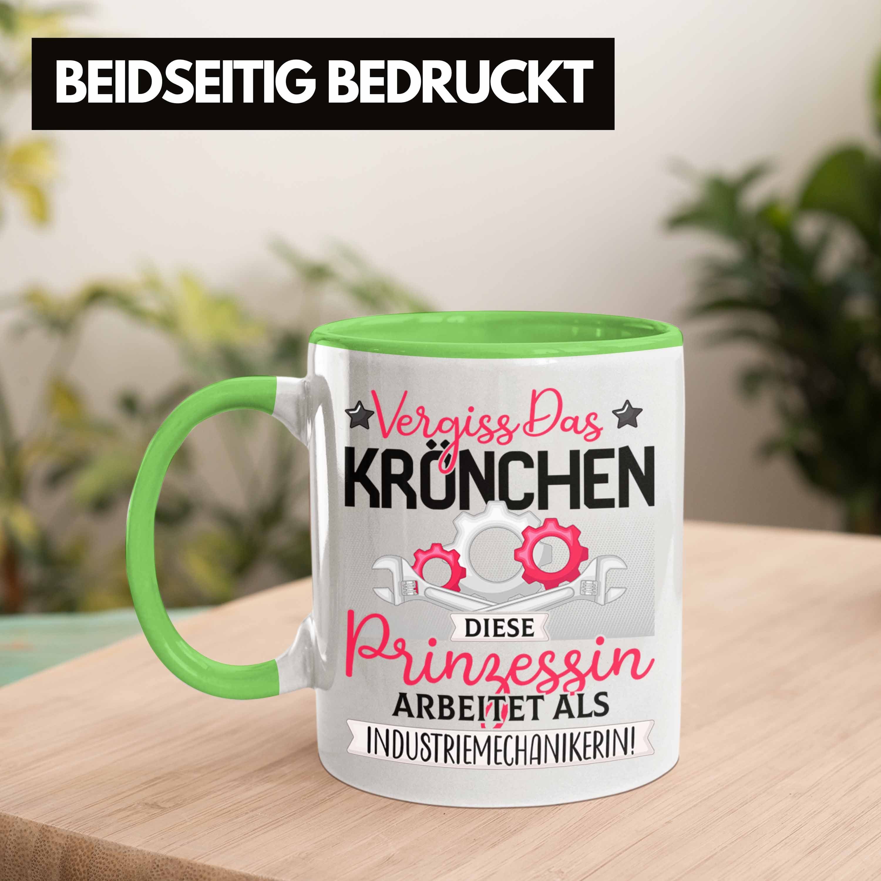 Trendation Tasse Industriemechanikerin Spruch Frauen Tasse Das Grün Vergiss Kröchen Geschenk