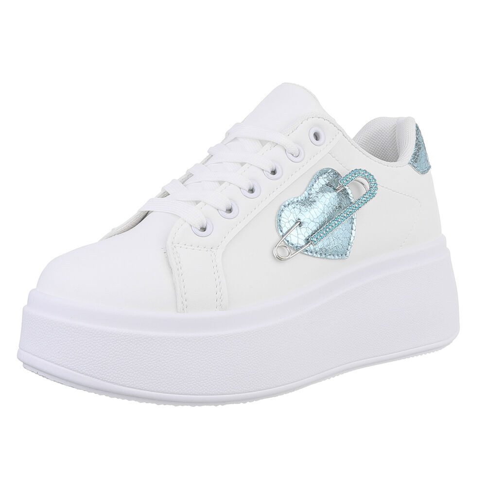 Ital-Design Damen Low-Top Freizeit Sneaker (88930485) Keilabsatz/Wedge Snea günstig online kaufen