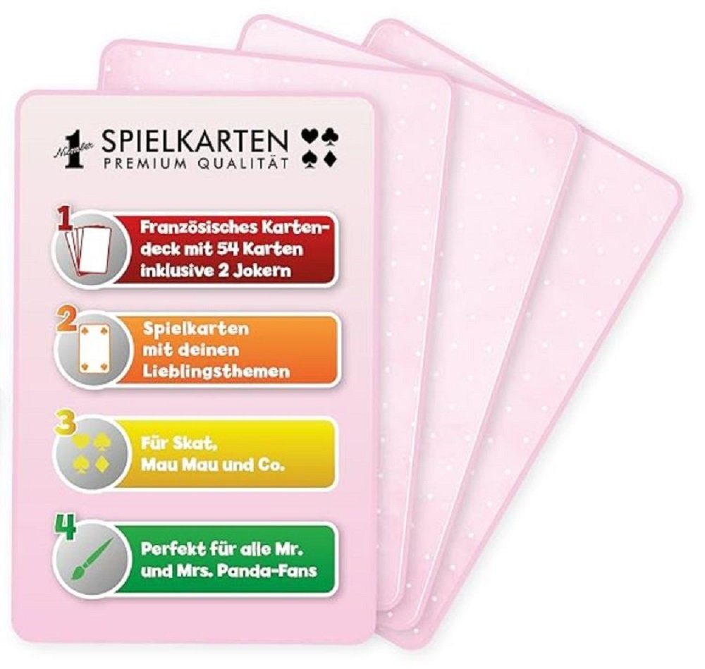 Winning Moves Spiel Mr. & Mrs. Pandas, Kartenspiel Tierwelt, Panda Spielkarten