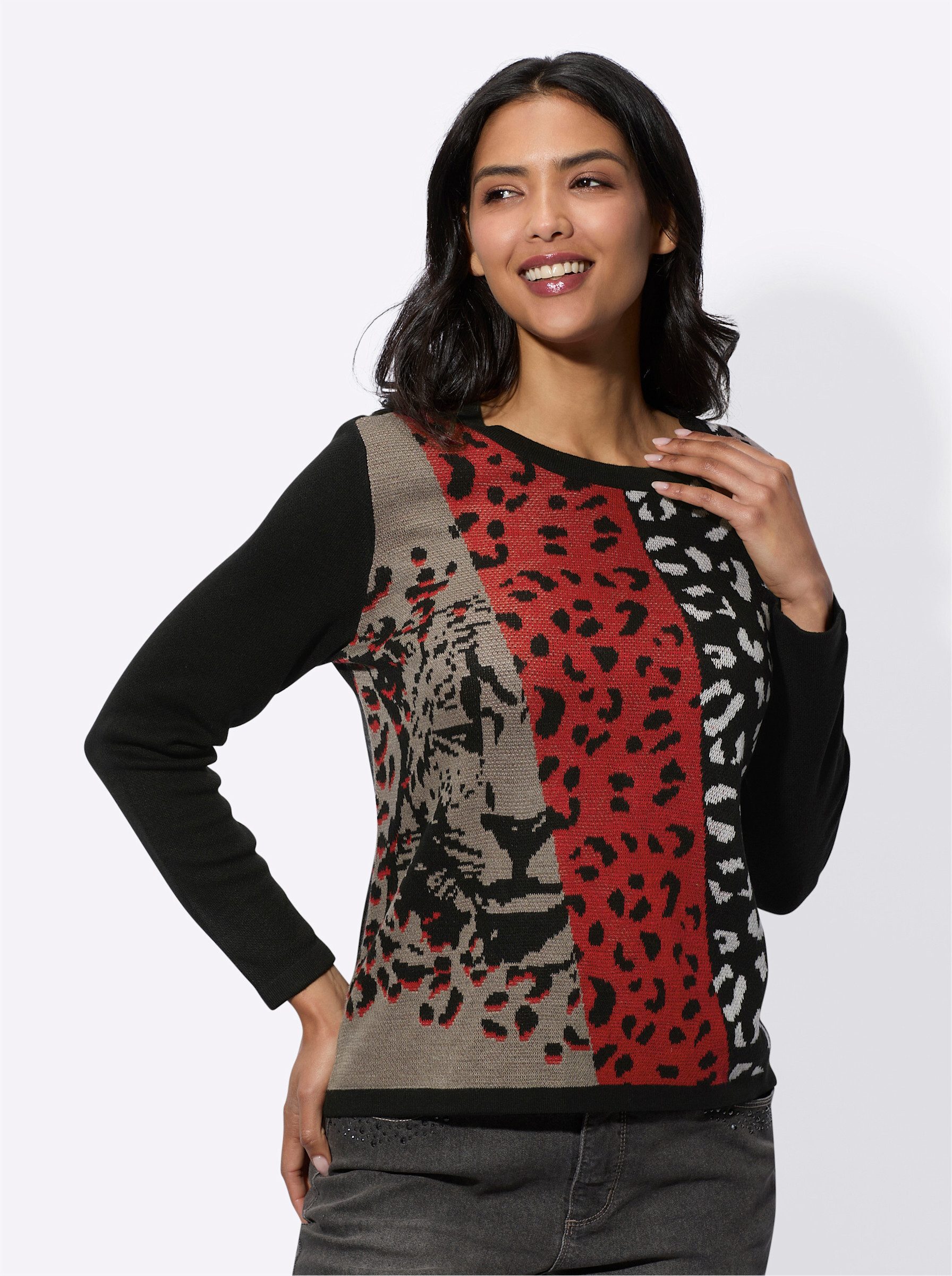 Strickpullover Jacquard-Pullover