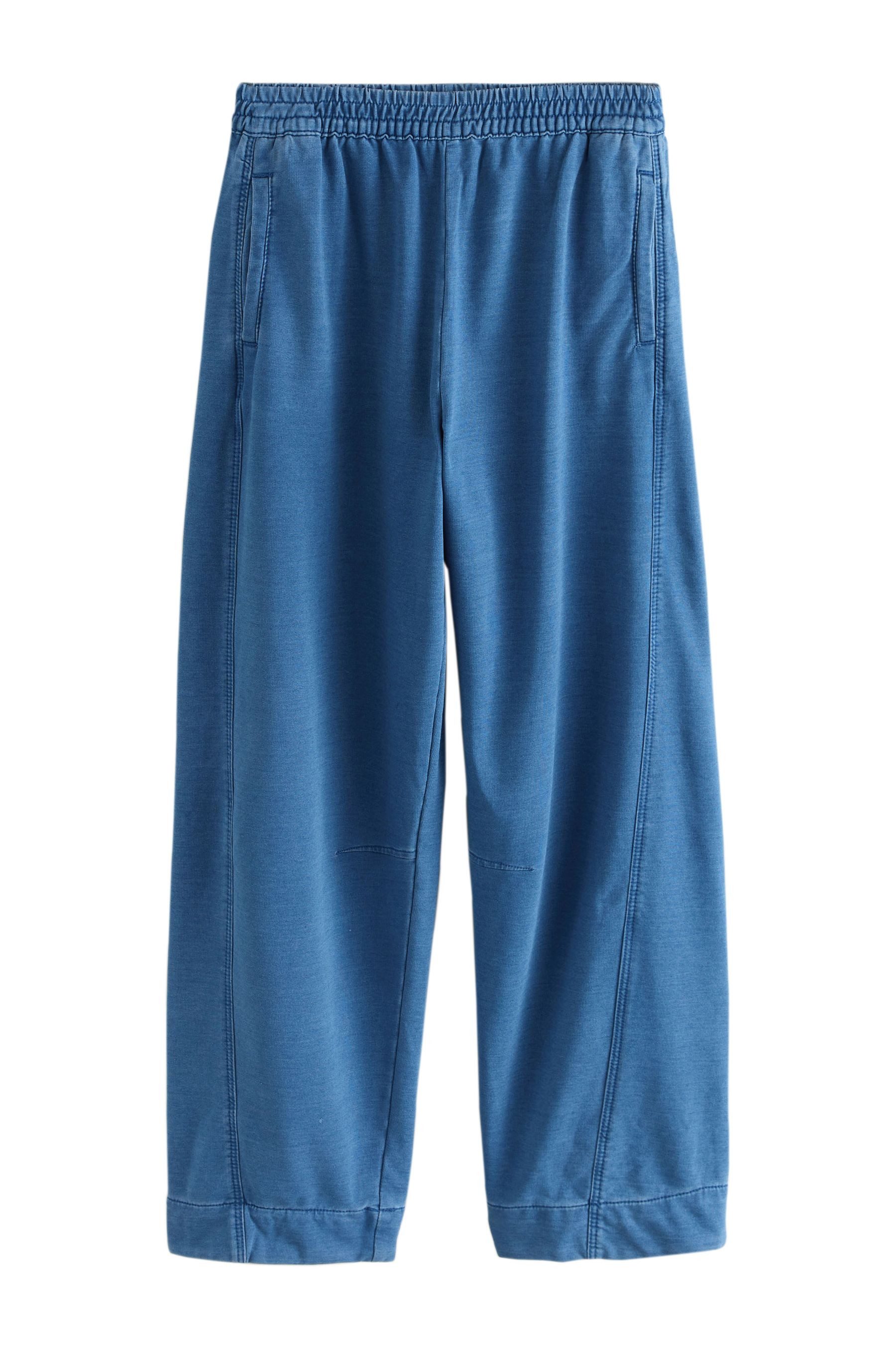 Weite Jeans Denim-Hose aus Jersey mit Barrel-Bein