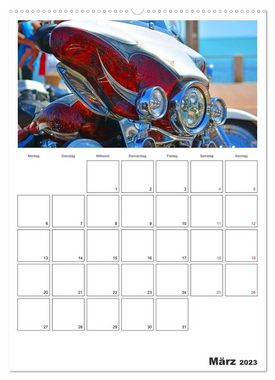 CALVENDO Wandkalender Best of Harley-Davidson Custom-Style 2023 (Premium, hochwertiger DIN A2 Wandkalender 2023, Kunstdruck in Hochglanz)