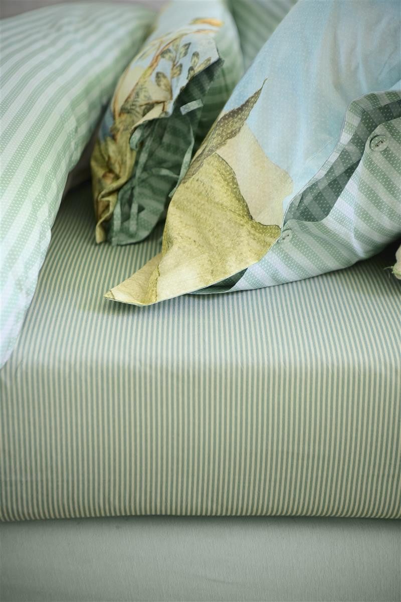 PiP Studio Spannbettlaken Duo Stripe_Khaki_UV_UV_100x200 HH: günstig online kaufen