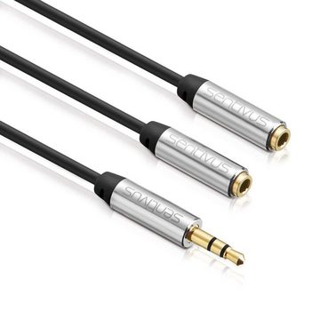 sentivus Sentivus AU100 Premium Audio Klinken Y-Splitter-Kabel (3,5mm Stecker Audio-Kabel