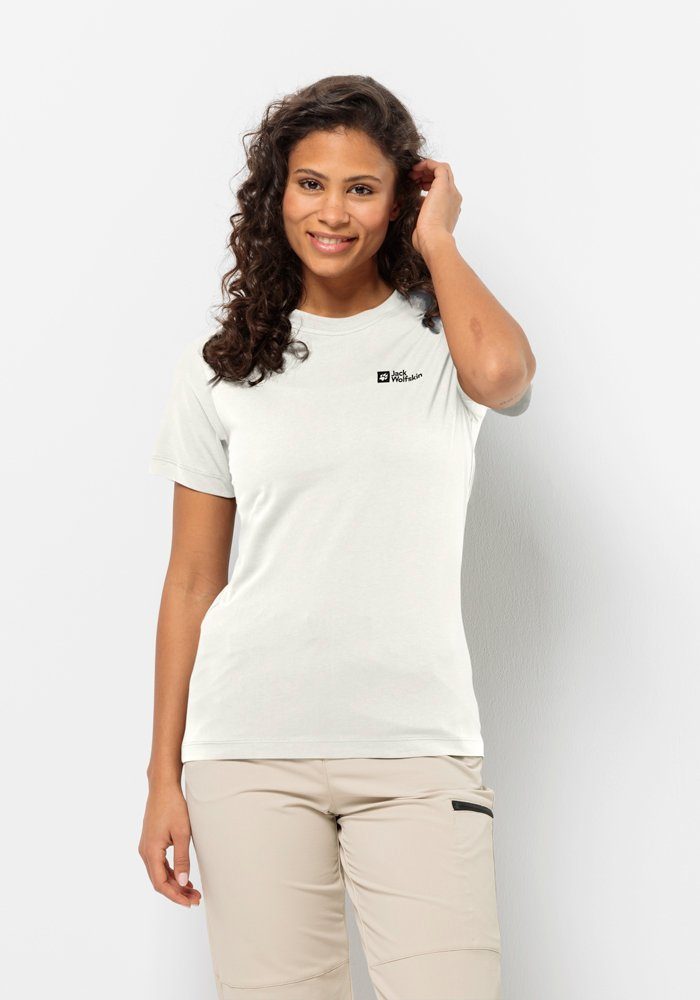 Jack Wolfskin T-Shirt ESSENTIAL T W white | Sport-T-Shirts