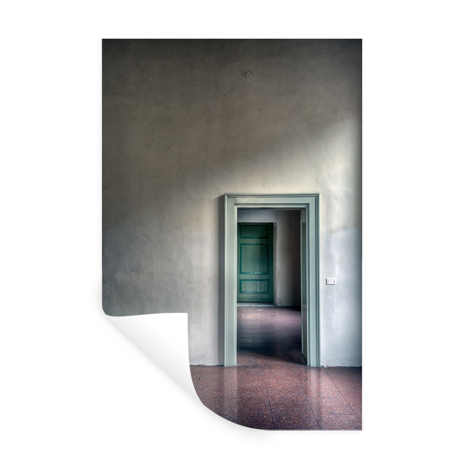 MuchoWow Tür - (1 Selbstklebend, - Haus Schlafzimmer - Abstrakt Architektur Wandaufkleber, Wandsticker Wohnzimmer, Wandtattoo, St),