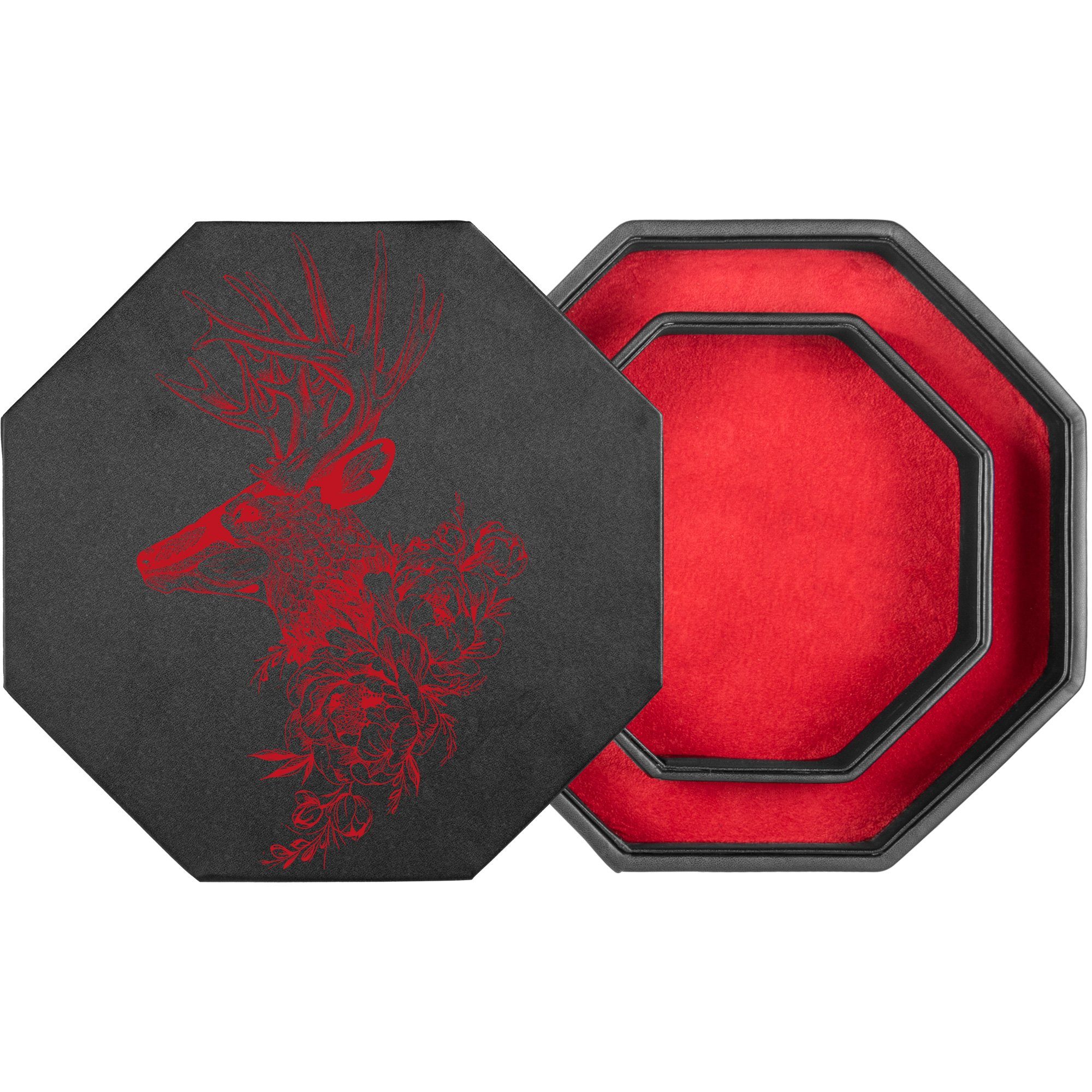 SHIBBY Spielesammlung Würfelbrett mit Würfel-Ablage und Deckel (DND, Tabletop, Roleplay)