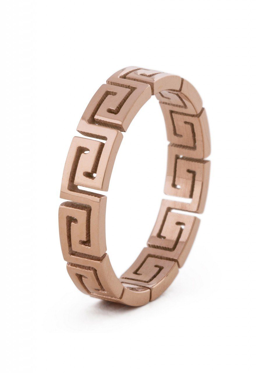 Akitsune Siegelring Argius Ring Rosegold EU 57 - UK P - US 8