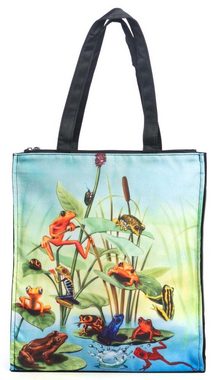 Luckyweather not just any other day Shopper Einkaufstasche / Twinbag Motiv FROG FAMILIY