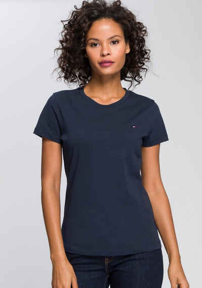 Tommy Hilfiger T-Shirt HERITAGE CREW NECK TEE mit Tommy Hilfiger Logo-Flag auf der Brust