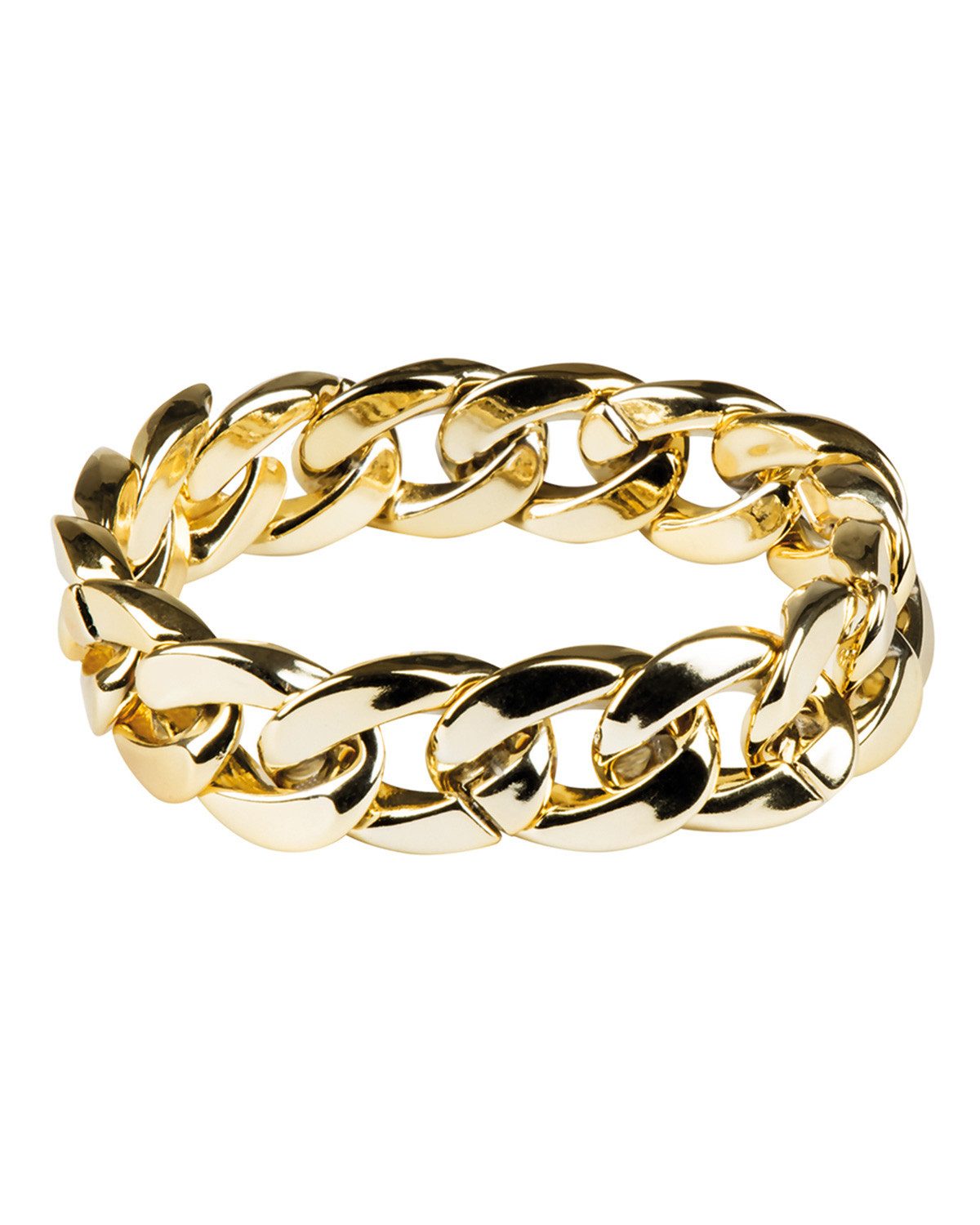 Boland Kostüm Goldenes Glieder Armband - zum Pimp Macho Rapper R günstig online kaufen