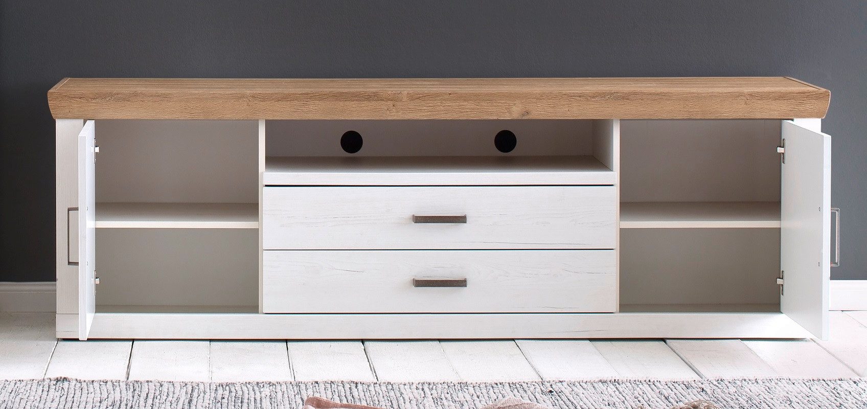 MCA furniture Lowboard TV-Lowboard II Brixen, Landhaus modern, Pinie Aurelio / Grandson Oak