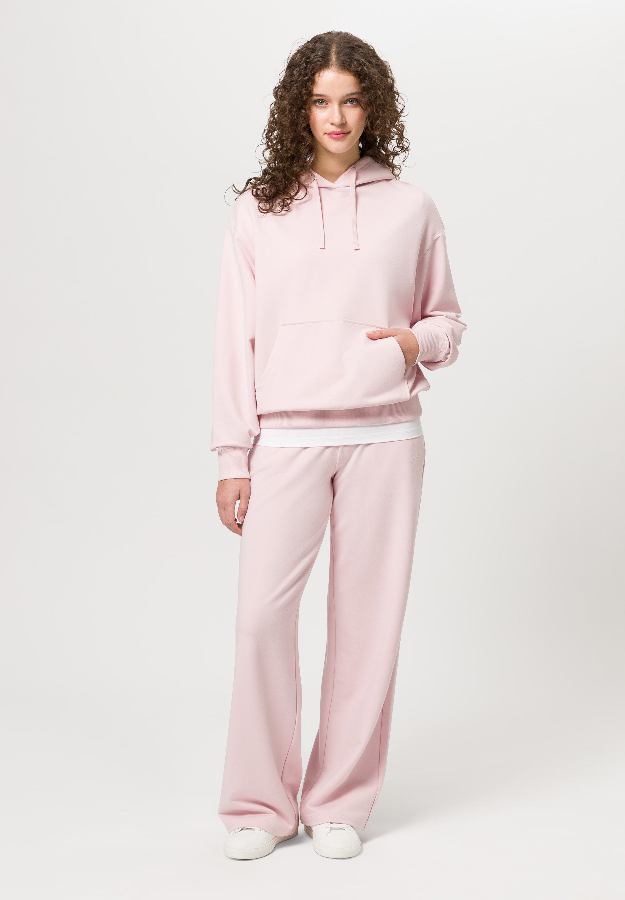 Les Lunes Kapuzenpullover BONNIEE Hoodie lockeres Kapuzenshirt aus weichem Baumwoll und Modal Mix