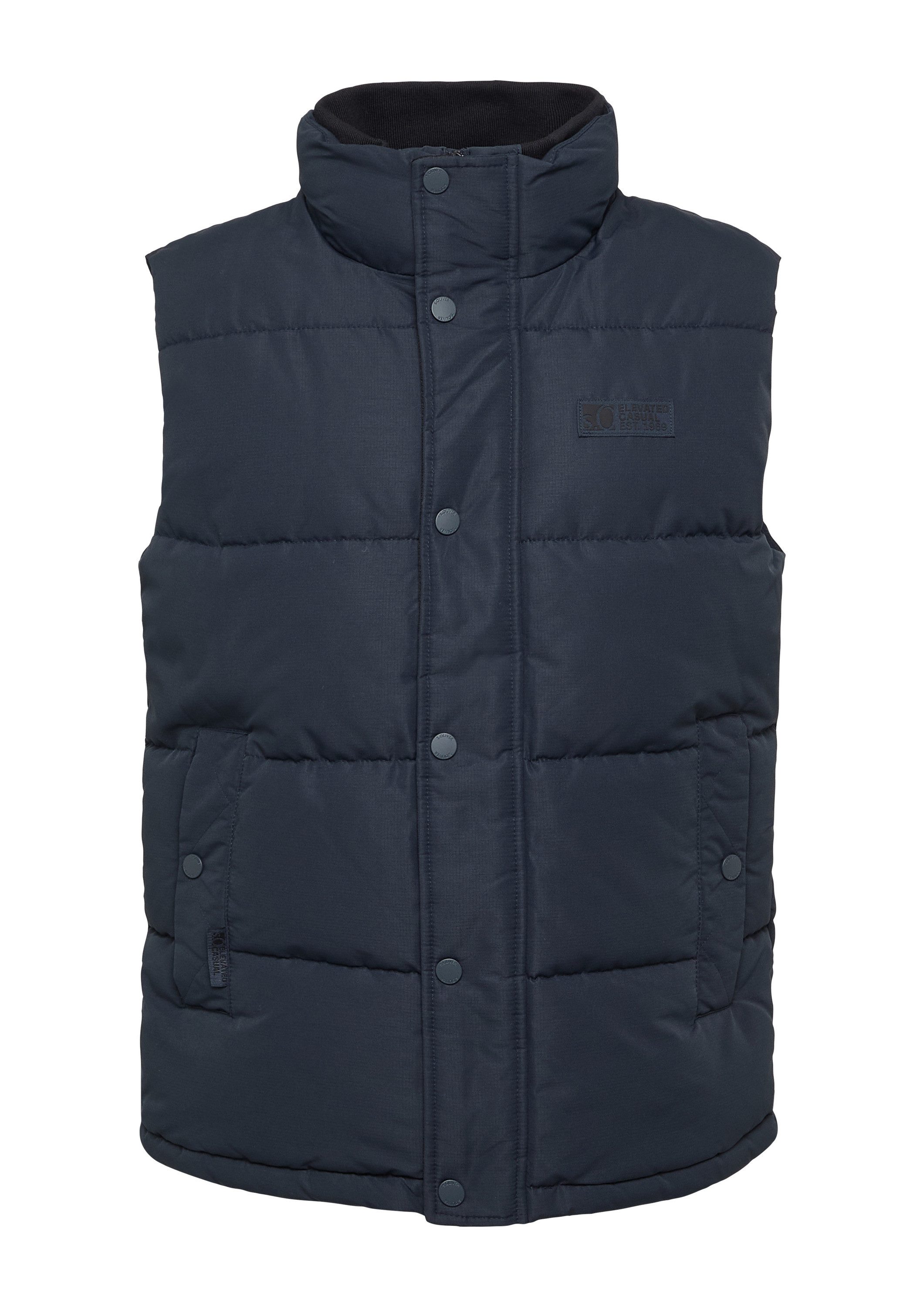 s.Oliver Outdoorjacke Outdoor-Weste Sportive Steppweste mit Logo-Details günstig online kaufen