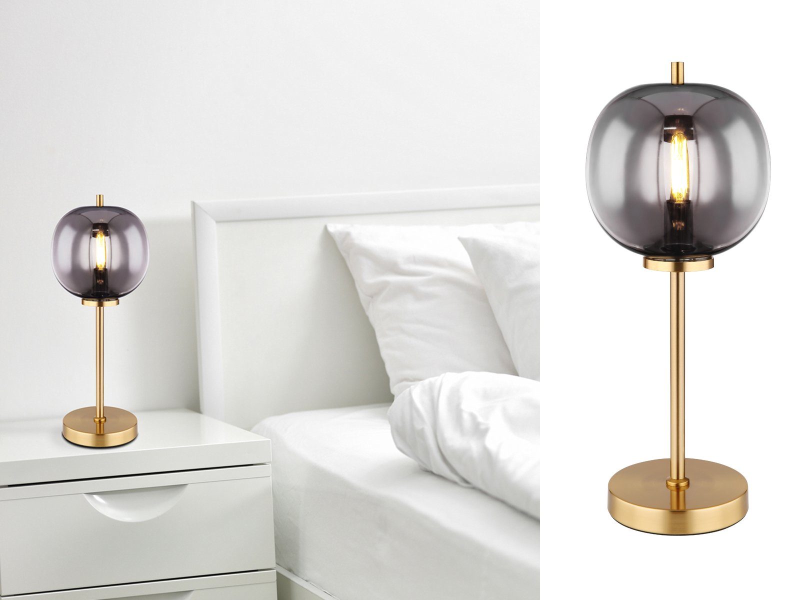 GLOBO LIGHTING LED Nachttischlampe, Leuchtmittel stufenweise günstig online kaufen