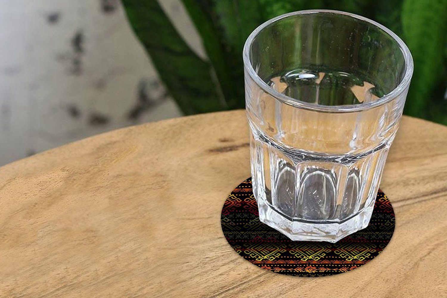 Afrika Tasse, - Korkuntersetzer, für MuchoWow Getränkeuntersetzer, 6-tlg., Abstrakt, Glasuntersetzer Becher Gläser, Tassenuntersetzer, Muster - Zubehör
