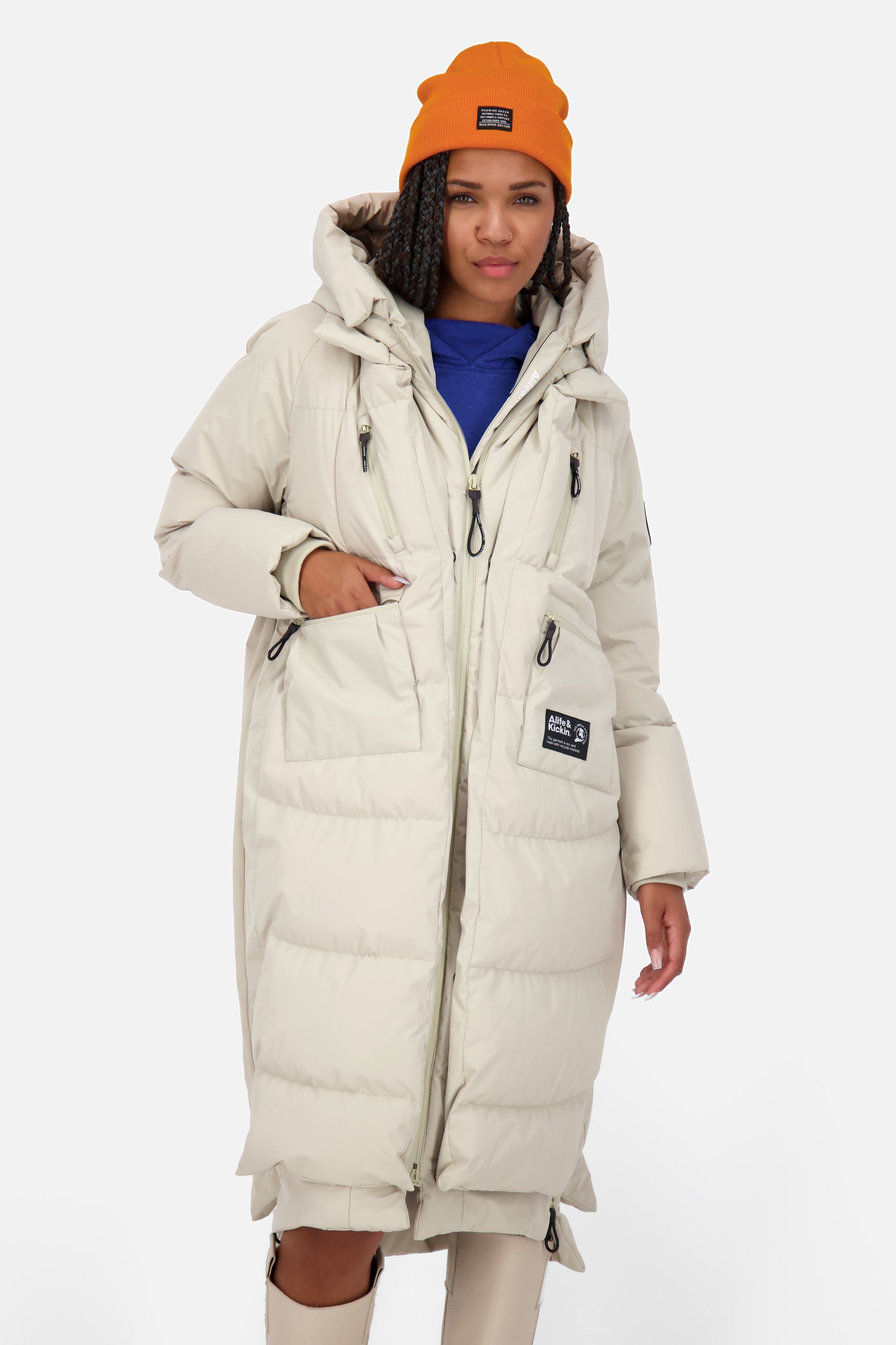 Damen Puffer Winterjacke, Alife Jacke Coat pumice A RihannaAK Kickin Winterjacke &