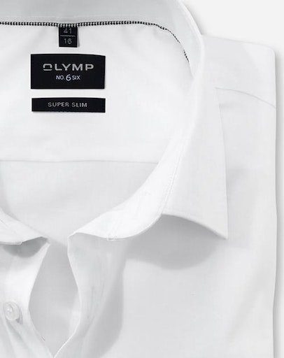 slim OLYMP Businesshemd No six 6 super weiß