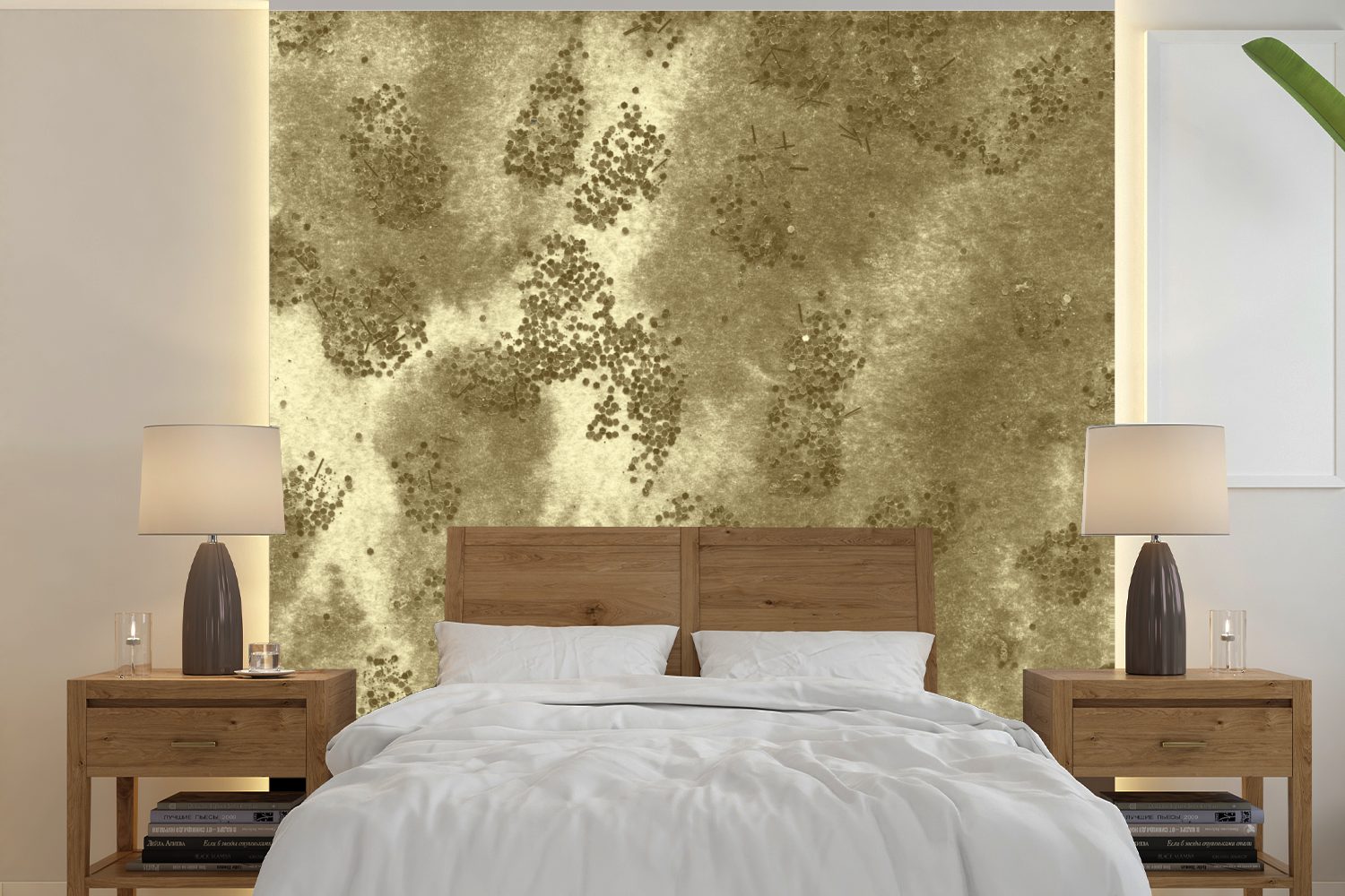 Tapete Glitzer Gold - Wandtapete (5 Wohnzimmer MuchoWow Vinyl St), für Textur, Fototapete Schlafzimmer, oder Matt, - bedruckt,